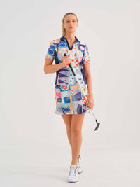 Dolcezza Short Sleeved top - Blue Road