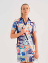 Dolcezza Short Sleeved top - Blue Road