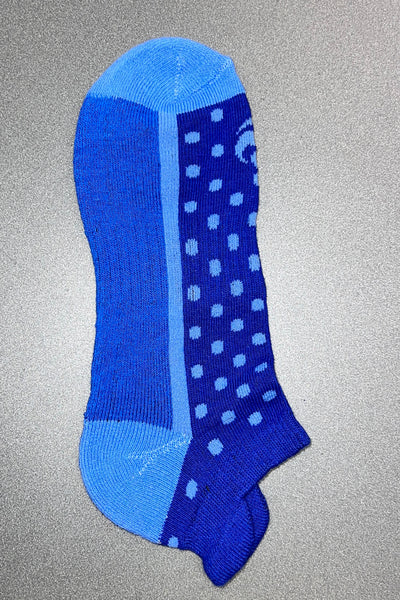 Suitably Sporty sports socks (single pair) - Blue spots