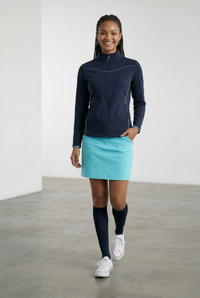 JRB Midlayer Jacket - Navy with River Blue/Lime Piping