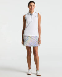 Original Penguin Side Pleat Skort - Charm Pink print