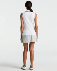 Original Penguin Side Pleat Skort - Charm Pink print