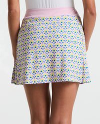 Original Penguin Side Pleat Skort - Charm Pink print