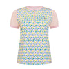 Original Penguin Lattice Short Sleeved top - Charm Pink print