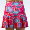 Pickleball Bella Flounce 16" skort - Pink Circles