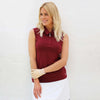 Famara sleeveless top - Claret