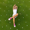 Duca del Cosma Andiamo golf shoes - White/Knockout Pink