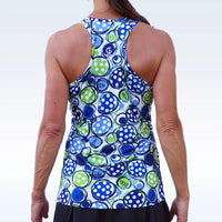 Pickleball Bella racerback vest - Blue Dink