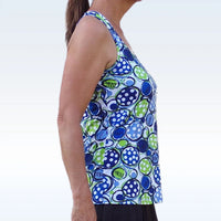 Pickleball Bella racerback vest - Blue Dink