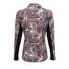 Nancy Lopez Long Sleeved 1/4 Zip  - Flow Blast Black Multi