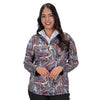Nancy Lopez Long Sleeved 1/4 Zip  - Flow Blast Black Multi