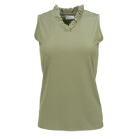 Nancy Lopez Fresh sleeveless polo - Olive