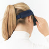 Velcro visor with soft headband - navy