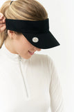 Velcro visor (with magnetic ball marker) - black