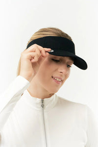 Velcro visor (with magnetic ball marker) - black