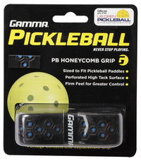 Gamma Honeycomb Replacement Pickleball Grip - Black with Blue