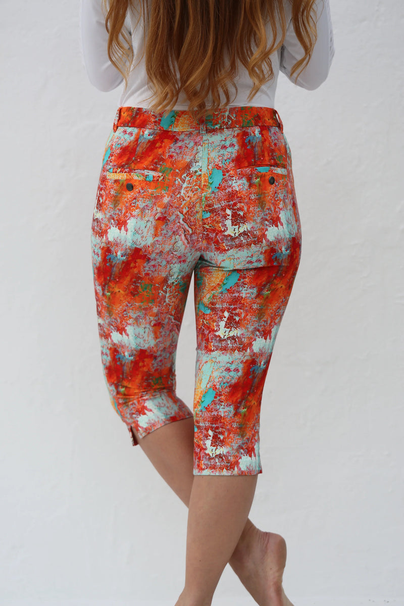 Famara pedal pushers - Zanzibar print