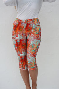 Famara pedal pushers - Zanzibar print
