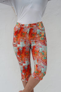 Famara pedal pushers - Zanzibar print