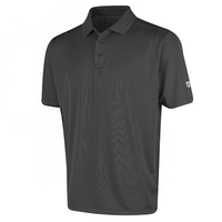 Island Green Men: Lightweight Polo - Charcoal Grey