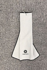 Suitably Sporty Tri-fold waffle towel - Grey