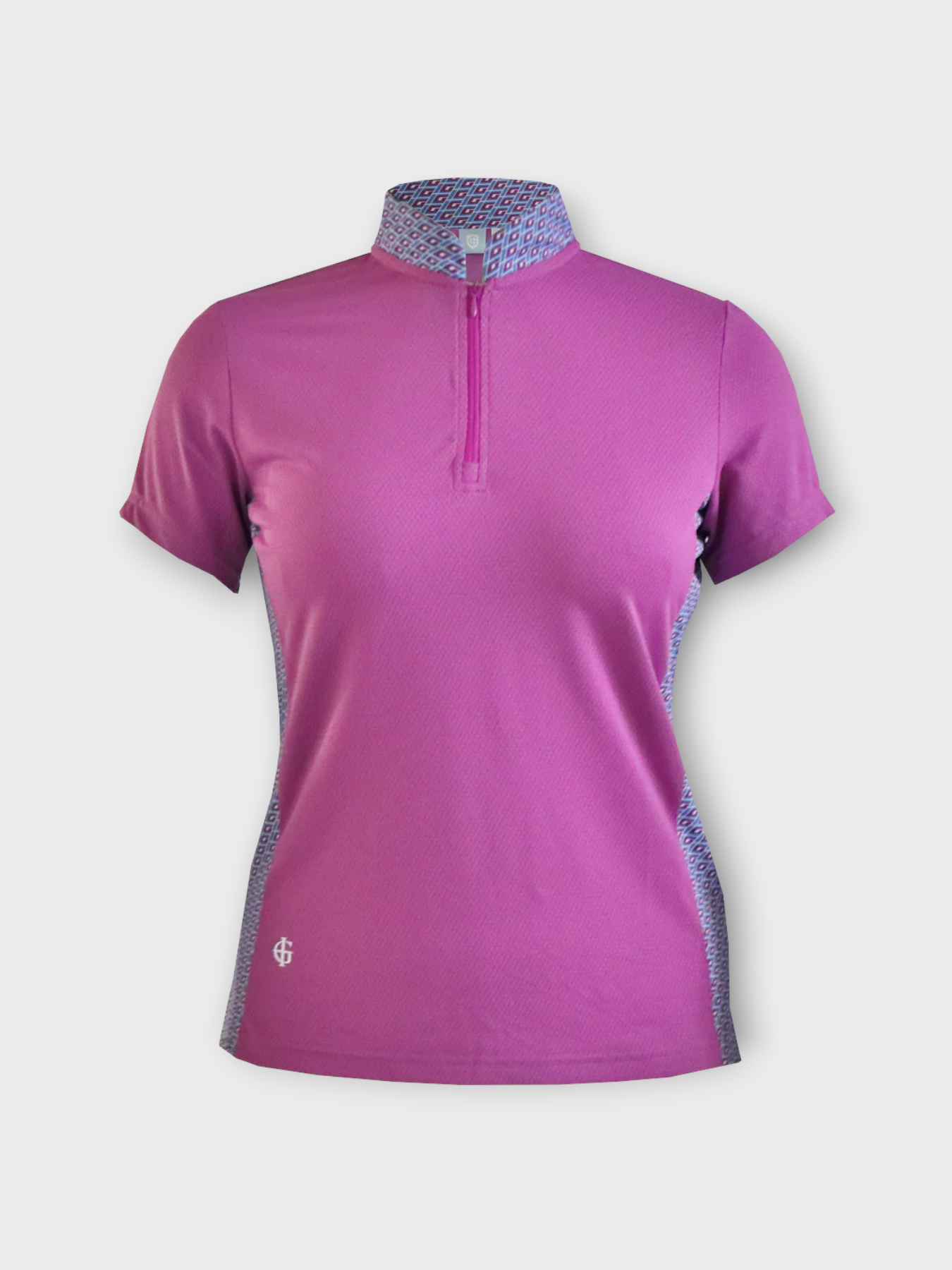 Island Green Short Sleeved Polo - Raspberry