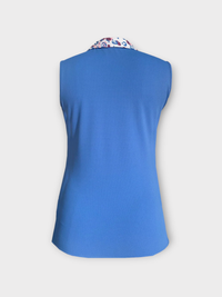 Island Green Sleeveless Polo - Blue