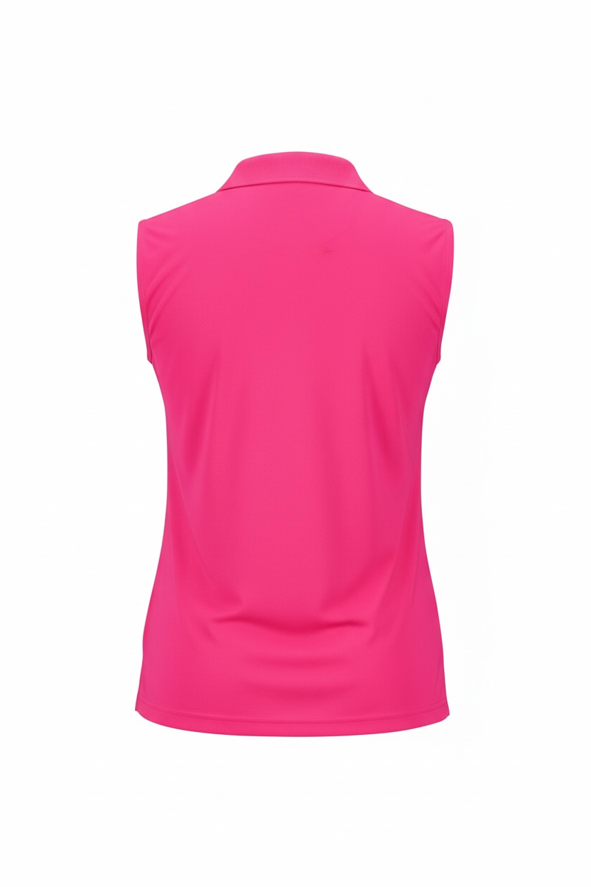 JRB Pique Sleeveless Polo - Rose Pink