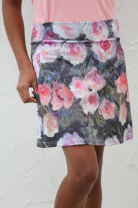 Famara A-line Art skort - Host of Roses