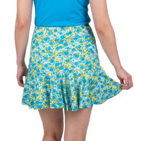 Nancy Lopez Bloom Flip 17" skort - Ice multi floral