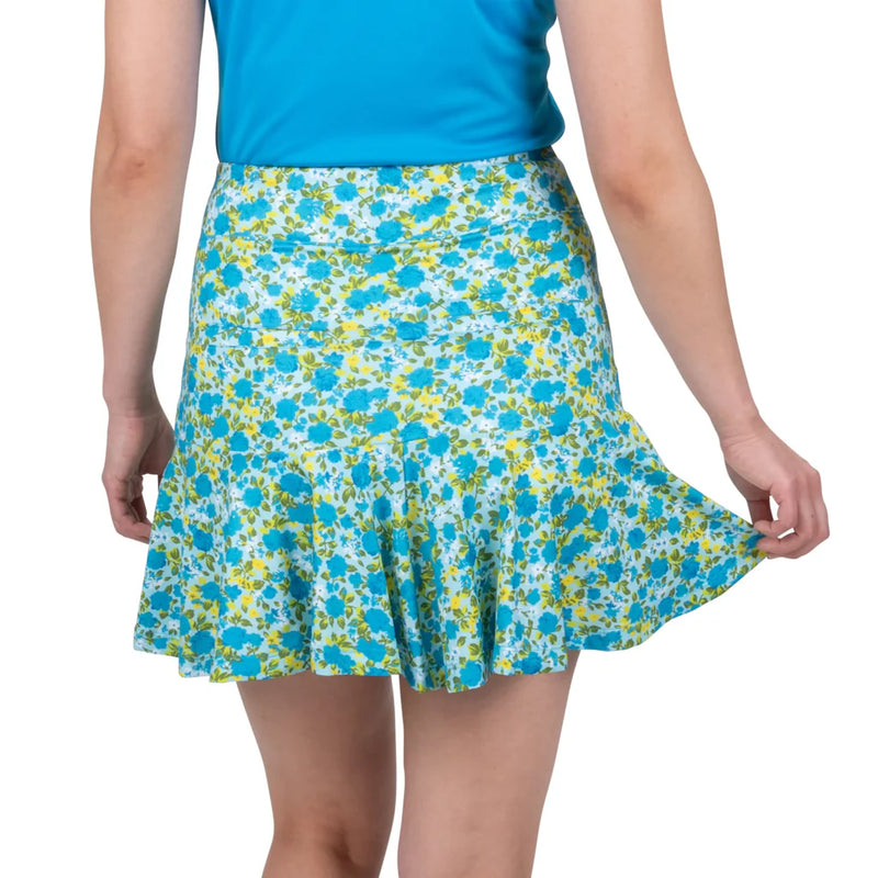 Nancy Lopez Bloom Flip 17" skort - Ice multi floral