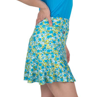 Nancy Lopez Bloom Flip 17" skort - Ice multi floral