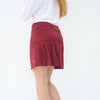 Famara Kick pleat skort - Claret