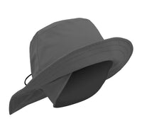 Fleece lined waterproof rain hat - grey