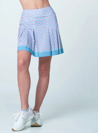 Lucky in Love Pleat Skort - Linen Glam