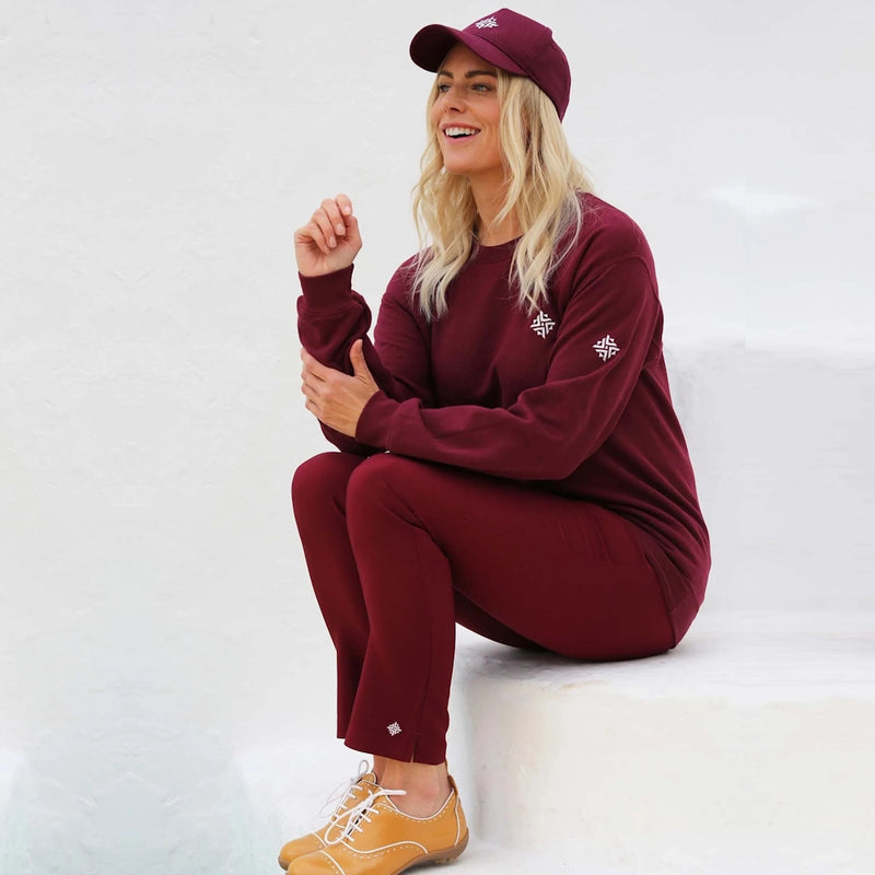 Famara ankle pants - Claret