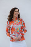 Famara Art Long Sleeved Top - Zanzibar