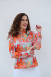 Famara Art Long Sleeved Top - Zanzibar