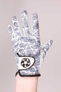 Suitably Sporty Golf Glove - Mono Paisley