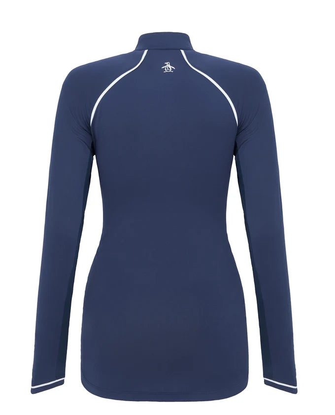 Original Penguin Veronica Long Sleeved top - Black Iris (dark navy)