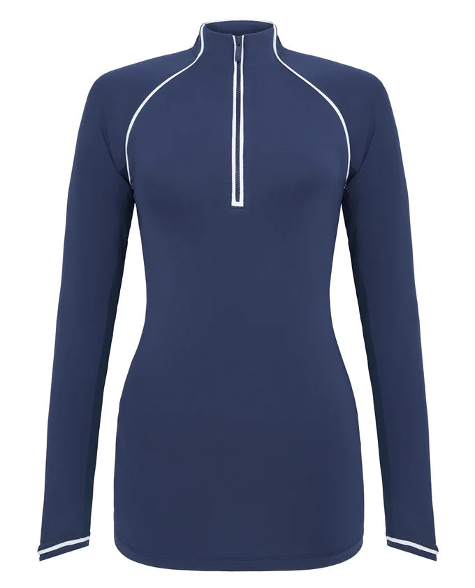 Original Penguin Veronica Long Sleeved top - Black Iris (dark navy)