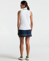 Original Penguin Colour Block Piped Skort - Black Iris (dark navy) / white piping