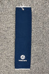 Suitably Sporty Tri-fold waffle towel - Navy