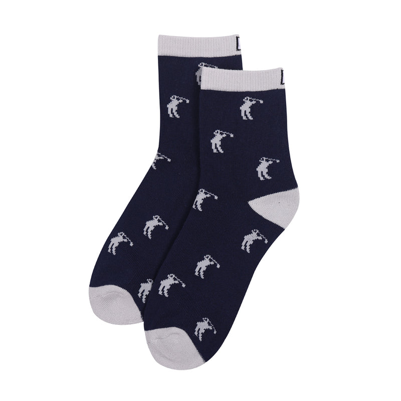 JRB golf socks (2 pair pack) - Navy / Grey