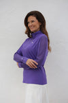 Famara Sheer long sleeved top - Lavender