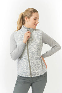 Pure Golf Eve reversible gilet - Winter Foliage