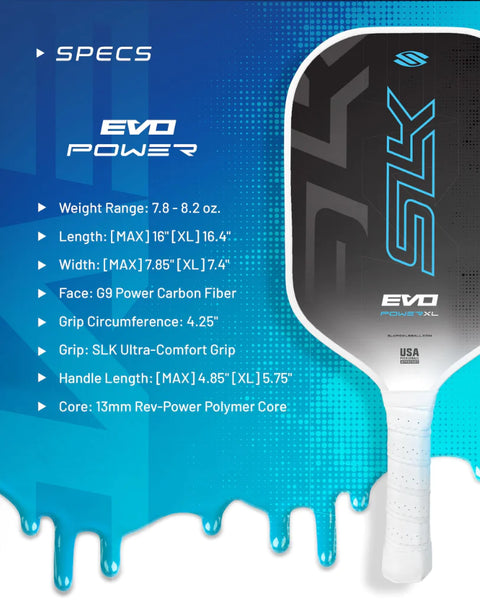 Selkirk Evo Power 2.0 Max pickleball paddle - Blue