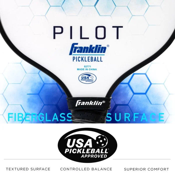 Franklin Sports Pilot pickleball paddle - White/blue