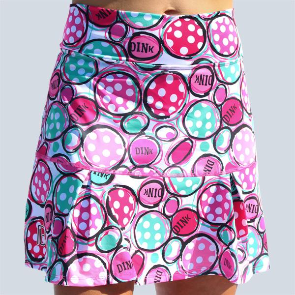 Pickleball Bella Flounce 16" skort - Pink Dink