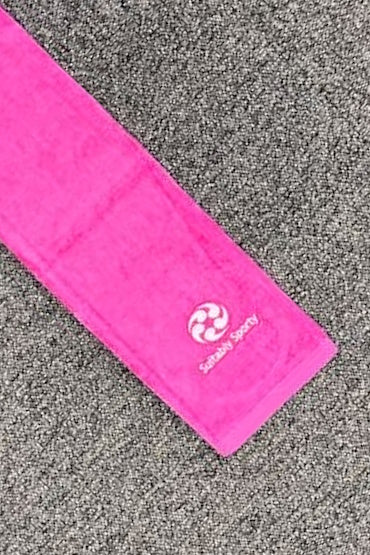 Suitably Sporty Tri-fold  towel - Pink